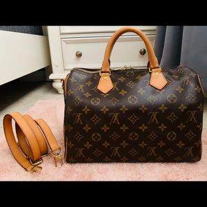 LOUIS VUITTON Monogram Speedy Bandouliere 30